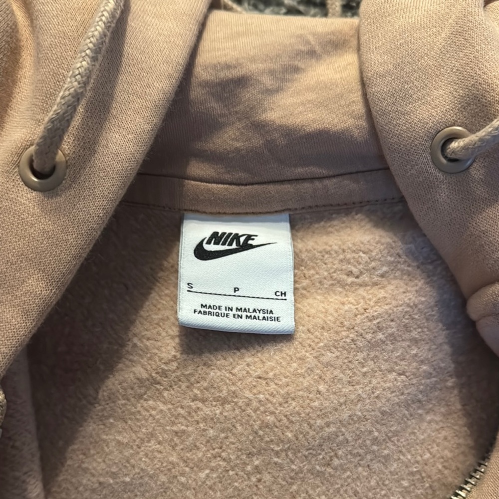 Nike Tan Zip-Up Hoodie - Picture 3 of 4